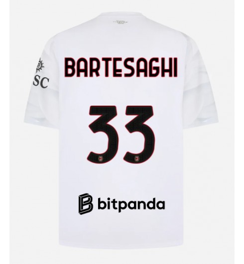 AC Milan Davide Bartesaghi #33 Venkovní Dres 2026-27 Krátký Rukáv AC Milan Davide Bartesaghi #33 Venkovní Dres 2026-27 Krátký Rukáv